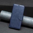 For Redmi Note 14 4G 163.25mm Lambskin Texture Pure Color Flip Leather Phone Case(Blue) - 2
