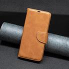 For Redmi Note 14 4G 163.25mm Lambskin Texture Pure Color Flip Leather Phone Case(Yellow) - 2