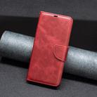 For Redmi Note 14 Pro 4G Lambskin Texture Pure Color Flip Leather Phone Case(Red) - 2