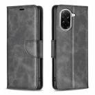 For Redmi A5 4G 171.7mm Lambskin Texture Pure Color Flip Leather Phone Case(Black) - 1