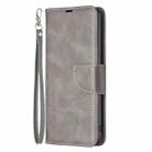 For Redmi K80 / K80 Pro Lambskin Texture Pure Color Flip Leather Phone Case(Grey) - 2