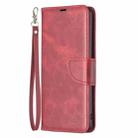 For Redmi K80 / K80 Pro Lambskin Texture Pure Color Flip Leather Phone Case(Red) - 2