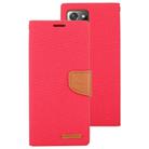 For Samsung Galaxy Note20 Ultra GOOSPERY CANVAS DIARY Canvas Texture Horizontal Flip PU Leather Case, with Holder & Card Slots & Wallet(Red) - 2