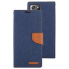 For Samsung Galaxy Note20 Ultra GOOSPERY CANVAS DIARY Canvas Texture Horizontal Flip PU Leather Case, with Holder & Card Slots & Wallet(Navy Blue) - 2