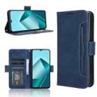 For Wiko T20 Skin Feel Calf Texture Card Slots Leather Phone Case(Blue) - 1