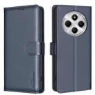 For Redmi 14C 4G Litchi Texture RFID Anti-theft Leather Phone Case(Blue) - 1