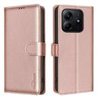 For Redmi Note 14 5G Litchi Texture RFID Anti-theft Leather Phone Case(Gold) - 1