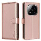 For Redmi Note 14 Pro / Note 14 Pro+ Litchi Texture RFID Anti-theft Leather Phone Case(Gold) - 1