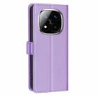 For Redmi Note 14 Pro 5G / Note 14 Pro+ 5G  Litchi Texture RFID Anti-theft Leather Phone Case(Purple) - 3