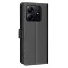 For Redmi Note 14 4G 163.25mm Litchi Texture RFID Anti-theft Leather Phone Case(Black) - 3