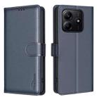 For Redmi Note 14 4G 163.25mm Litchi Texture RFID Anti-theft Leather Phone Case(Blue) - 1