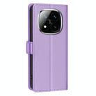 For Redmi Note 14 Pro 4G Litchi Texture RFID Anti-theft Leather Phone Case(Purple) - 3
