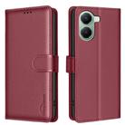 For Redmi Turbo 4 Litchi Texture RFID Anti-theft Leather Phone Case(Red) - 1