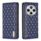 For Redmi 14C 4G Diamond Lattice Magnetic Leather Flip Phone Case(Blue) - 1