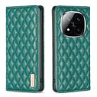 For Redmi Note 14 Pro 5G / Note 14 Pro+ 5G Diamond Lattice Magnetic Leather Flip Phone Case(Green) - 1