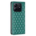 For Redmi Note 14 4G 163.25mm Diamond Lattice Magnetic Leather Flip Phone Case(Green) - 3