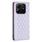 For Redmi Note 14 4G 163.25mm Diamond Lattice Magnetic Leather Flip Phone Case(Purple) - 3