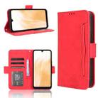 For Fujitsu Arrows We2 Skin Feel Calf Texture Card Slots Leather Phone Case(Red) - 1