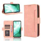 For Fujitsu Arrows We2 Plus Skin Feel Calf Texture Card Slots Leather Phone Case(Pink) - 1