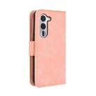 For Fujitsu Arrows Alpha F-51F Skin Feel Calf Texture Card Slots Leather Phone Case(Pink) - 3