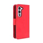 For Fujitsu Arrows Alpha F-51F Skin Feel Calf Texture Card Slots Leather Phone Case(Red) - 3