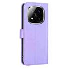 For Redmi Note 14 Pro 5G / Note 14 Pro+ 5G Four-leaf Embossed Leather Phone Case(Purple) - 3