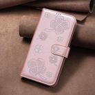 For Redmi Note 14 Pro 4G Four-leaf Embossed Leather Phone Case(Pink) - 2