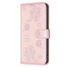 For Redmi Note 14 Pro 4G Four-leaf Embossed Leather Phone Case(Pink) - 3