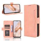 For Redmi 13 4G / Note 13R 5G Skin Feel Calf Texture Card Slots Leather Phone Case(Pink) - 1