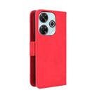 For Redmi 13 4G / Note 13R 5G Skin Feel Calf Texture Card Slots Leather Phone Case(Red) - 3