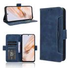 For Redmi 13 4G / Note 13R 5G Skin Feel Calf Texture Card Slots Leather Phone Case(Blue) - 1