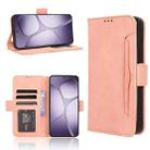 For Redmi K70 Ultra Skin Feel Calf Texture Card Slots Leather Phone Case(Pink) - 1