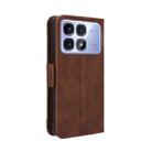 For Redmi K70 Ultra Skin Feel Calf Texture Card Slots Leather Phone Case(Brown) - 3