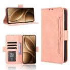 For Redmi K80 / K80 Pro Skin Feel Calf Texture Card Slots Leather Phone Case(Pink) - 1