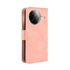 For Redmi K80 / K80 Pro Skin Feel Calf Texture Card Slots Leather Phone Case(Pink) - 3