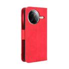 For Redmi K80 / K80 Pro Skin Feel Calf Texture Card Slots Leather Phone Case(Red) - 3