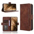 For Redmi K80 / K80 Pro Skin Feel Calf Texture Card Slots Leather Phone Case(Brown) - 1