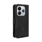 For Redmi Note 14 4G Global Skin Feel Calf Texture Card Slots Leather Phone Case(Black) - 3