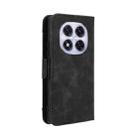 For Redmi Note 14 Pro+ 5G Skin Feel Calf Texture Card Slots Leather Phone Case(Black) - 3