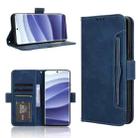 For Redmi Note 14 Pro+ 5G Skin Feel Calf Texture Card Slots Leather Phone Case(Blue) - 1