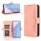 For Redmi Note 14 4G 164.84mm EU Version Skin Feel Calf Texture Card Slots Leather Phone Case(Pink) - 1