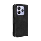For Redmi Note 14 4G 164.84mm EU Version Skin Feel Calf Texture Card Slots Leather Phone Case(Black) - 3