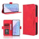 For Redmi Note 14 4G 164.84mm EU Version Skin Feel Calf Texture Card Slots Leather Phone Case(Red) - 1