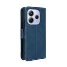 For Redmi Note 14 4G 164.84mm EU Version Skin Feel Calf Texture Card Slots Leather Phone Case(Blue) - 3