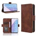 For Redmi Note 14 4G 164.84mm EU Version Skin Feel Calf Texture Card Slots Leather Phone Case(Brown) - 1