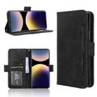 For Redmi Note 14 Pro 4G Skin Feel Calf Texture Card Slots Leather Phone Case(Black) - 1