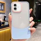 For iPhone 16 Dual Color Stitching PC Hybrid TPU Phone Protective Case(Blue) - 1