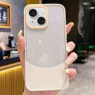 For iPhone 15 Dual Color Stitching PC Hybrid TPU Phone Protective Case(White) - 1