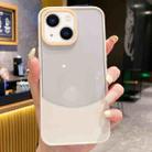 For iPhone 14 Plus Dual Color Stitching PC Hybrid TPU Phone Protective Case(White) - 1