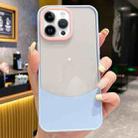 For iPhone 14 Pro Dual Color Stitching PC Hybrid TPU Phone Protective Case(Blue) - 1